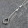 Stainless steel poker, handle - ring, width - 12 mm, 47 cm