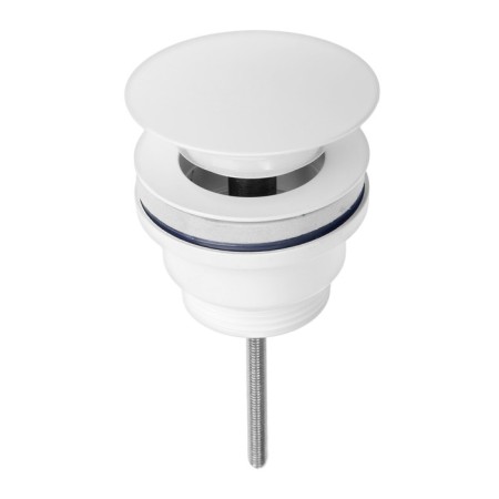 Bottom valve 565-111, stainless steel, white