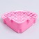 Corner toilet for rabbits and ferrets "Pijon", 24 x 18 x 11 cm, pink