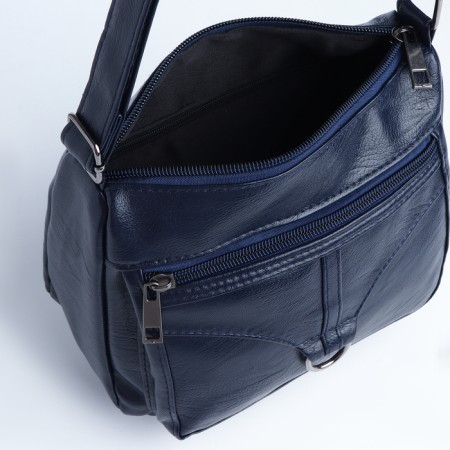 Women's bag with lightning, blue color-4