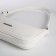 Female bag Textura, baguette, small size, white color