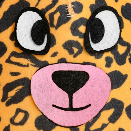 Bath cap with children's applique "Leopard"-1