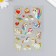 Plastic sticker "Unicorns and hearts" with gold 10.2x20.5 cm