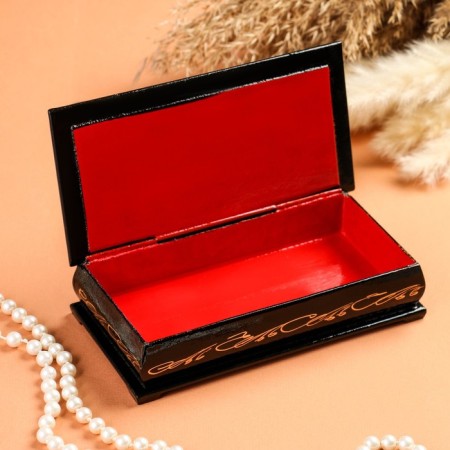 Casket - a bill "Firebird", 8.5 × 17 cm, lacquer miniature-1