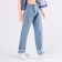 Jeans for puppet men, length - 18 cm, blue color