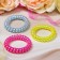 Hair elastic band "spring" overflow, mix