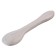 Spoon for nursery for feeding silicone, white color