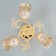 Frezi chandelier 3he27 40W gold 54x54x28 cm Bayerlux