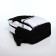 Youth backpack from textiles, 6 pockets, white/black color
