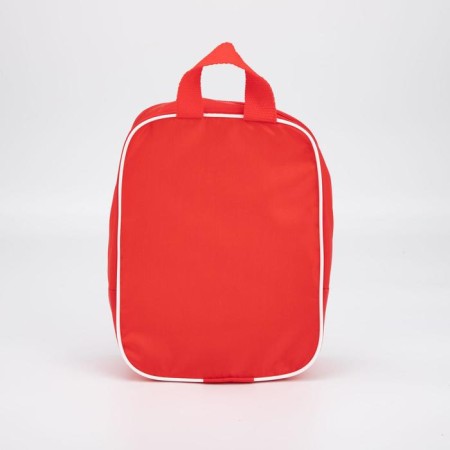 Cosmetic bag with lightning, with a pen, red color-2