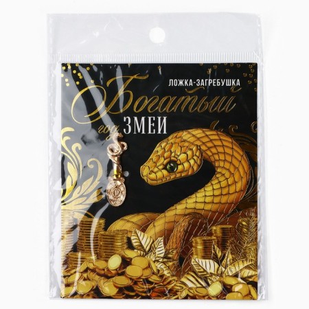 Spoon rake, wallet talisman New Year's “New Year: rich year”, 7 x 7 cm-6