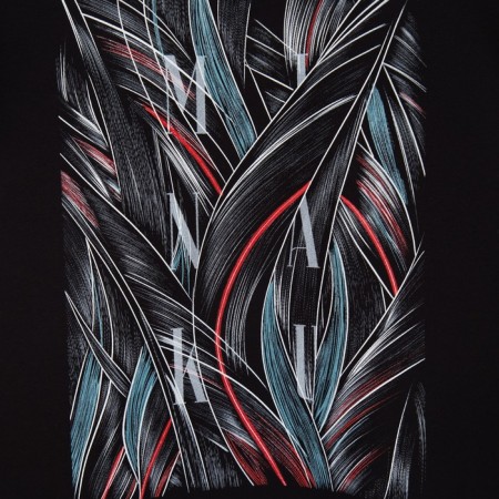 Male Minaku T-shirt with proprietary print Black color, rr 50-10