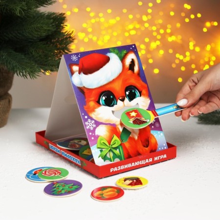 New Year's developing game "Feed me. Delicious New Year ”, (base+spoon+24 elements)-1