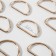 Half -ring for bags, d = 32 mm, thickness - 3 mm, 10 pcs, gold color