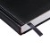 Diary of 2025 A5, 168 sheets in a ruler, leatherette "Nebraska", silver cut, black
