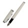 Gift feature, in the leatherette case, white body with silver