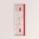 A quilting and patchwork ruler, 15 × 5 cm, transparent/pink color