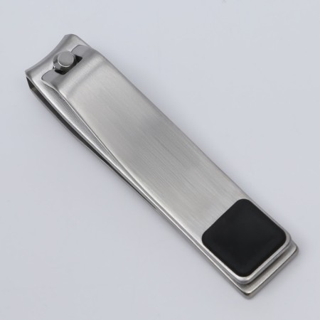 Kusachki-penniper manicure, with a file, rubberized pen, 6 cm, black/silver color-3