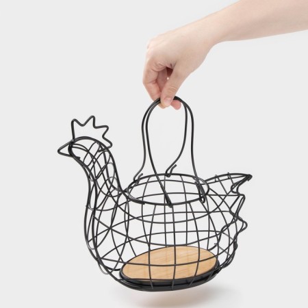 Basket for eggs of the “aesthetics”, the color is black-3