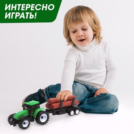 Tractor inertial "Farmer", with a trailer-3