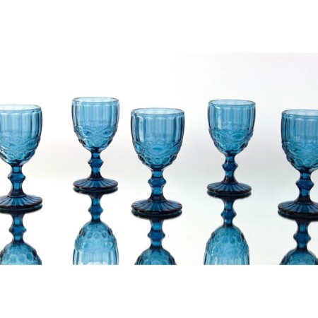 Magistro glass glass "La-Channel", 250 ml, 8 × 15.5 cm, blue color-12