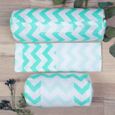 Nature Anatomy position, zigzag print, mint color-1