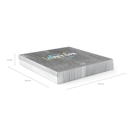 Subject notebook, 48 sheets, cage, algebra, Erichkrause "Inscription", Twin-Lalam Cardboard cover, OFSET BELICT 100%, info block-8