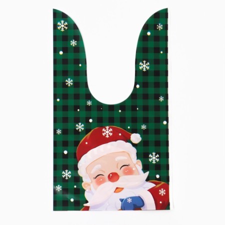 Polyethylene gift package with ears "New Year Mix", 13 x 23 cm-4