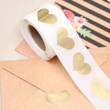 The sticker is transparent with the embossing of the 