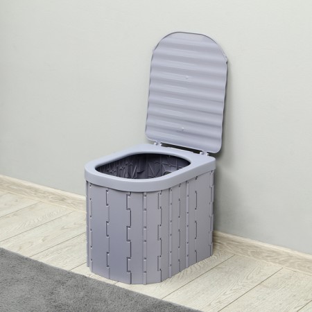 Folding toilet, 12 disposable packets, 12 absorbent packages, bag, Greengo-10