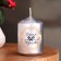 Candle "Column", silver, 5.5 × 8cm