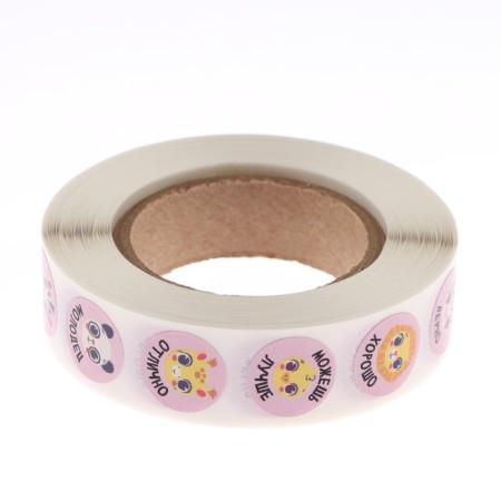 Stickers in the roll "animals - 2" diameter 1.5 cm, 1000 pcs.-1