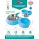 A bowl for animals with a Bradex 31.5x18x6 cm, stainless steel, plastic, blue