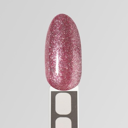 Gel nail polish, Chrome, shimmer, 3 phase, 8ml, LED/UV, purple-pink color (004)-11