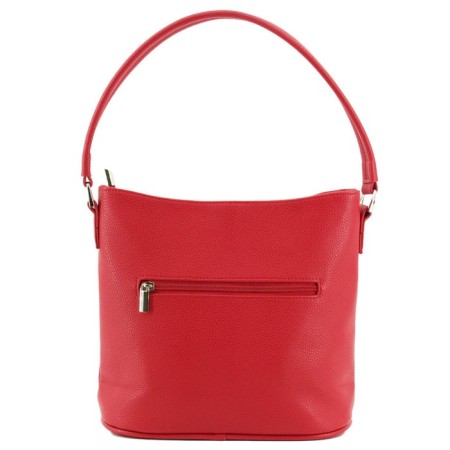 Female bag, genuine leather, red 27x12x47 cm-1