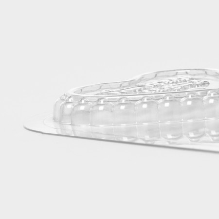 Form for chocolate and sweets plastic “heart impulse”, 6 × 6.8 × 0.77 cm, color transparent color-4