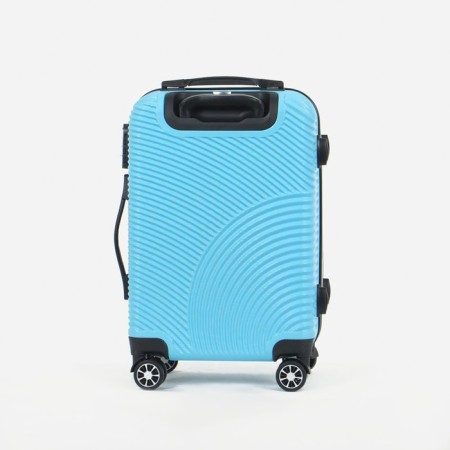 Small 20 suitcase, "Cartes factory", lightning department, code castle, 4 wheels, blue color-2