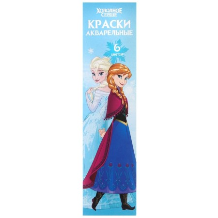 Honey watercolor "Anna and Elsa" cold heart, 6 colors, without a brush-2