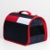 Animal shift bag, frame, 31 x 20.5 x 22 cm, blue-red