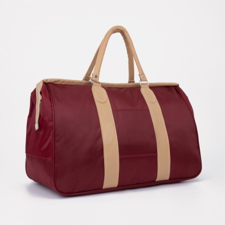 Road bag with lightning, burgundy color