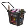 Plastic-plastic basket 80 liters, with 1 plastic handle, black color