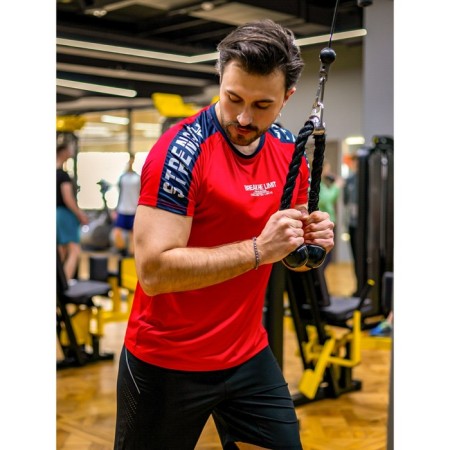 Sports T -shirt male ise, size 48, red color