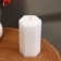 Smooth candle, 4, 5x7.5 cm, white