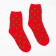 Women's socks "Christmas trees" color red, size 23-25
