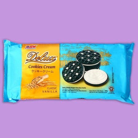 Delux Cream-Vanilla cookies, 160 g