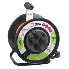 The extension cord of the power era RMX-4S-3X1.5-30M-IP44 on a metal coil with a grounding 4 outlet 30 m, PVS 3x1.5mm2
