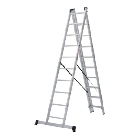 Staircase "New Height", aluminum, three -section, 3x10 steps