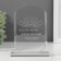 Souvenir glass stele "Dawn" 16x11x4.5 cm