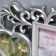 Photo frame plastic in 5 photos 10x15 cm, 10x10 cm "Floristics" silver 41.5x35 cm
