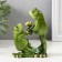 Souvenir Polystone "Frog with a bouquet" 5x12x12 cm